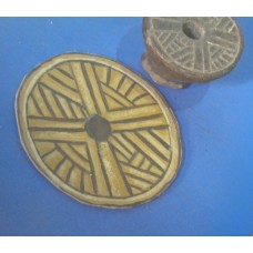 Cross on top of an eye symbol, solar disc